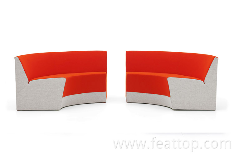 Factory Direct Modern Design Lounge Furniture Fabric Waiting Room Sofa Set